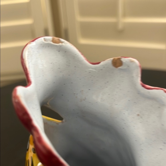 Vintage Signed Deruta Colorful Rooster Ceramic Hand Painted Pitcher from Italy - Picture 6 of 16